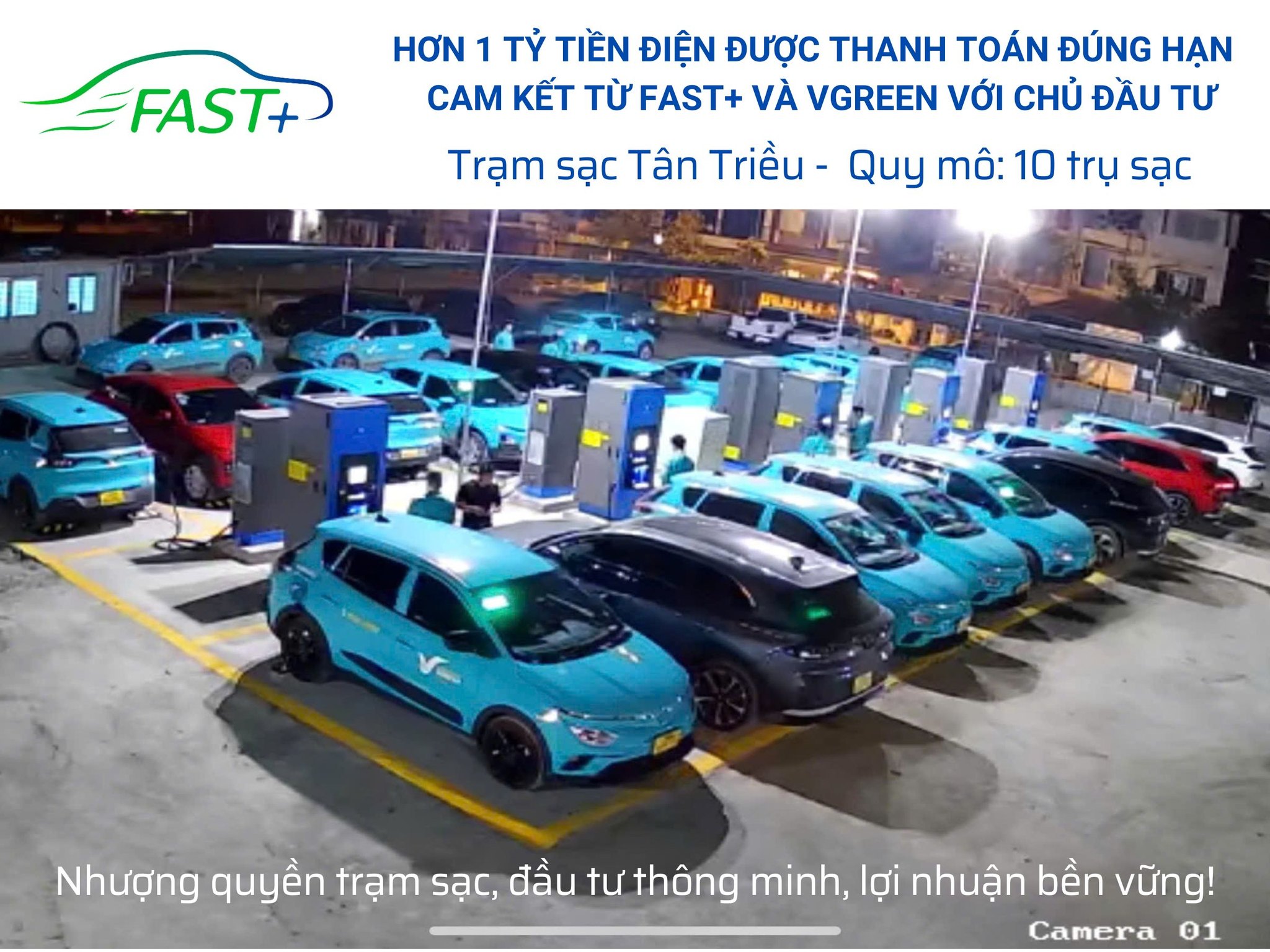 HƠN 1 TỶ TIỀN ĐIỆN ĐƯỢC THANH TOÁN ĐÚNG HẠN – CAM KẾT TỪ FAST+ VÀ VGREEN VỚI CHỦ ĐẦU TƯ