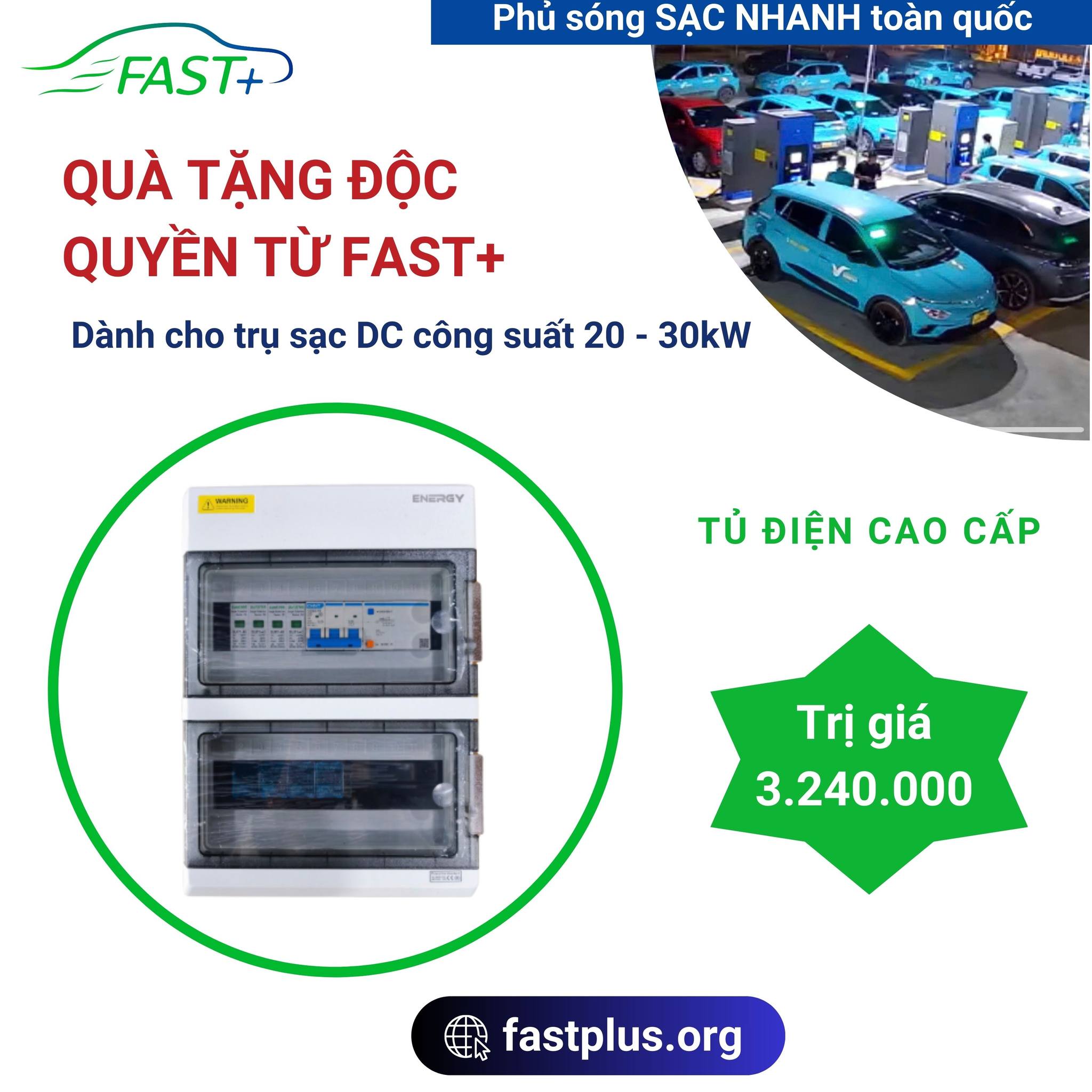 GIẢI PHÁP ĐỘT PHÁ – ĐẦU TƯ THÔNG MINH VỚI COMBO 2 TRỤ SẠC DC 20kW LINK CỦA V-GREEN CÙNG FAST+