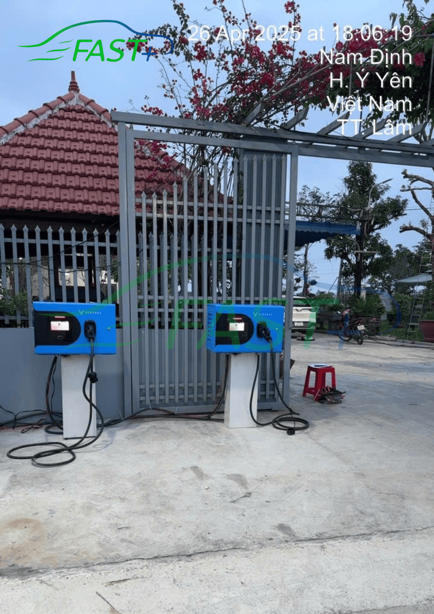 Trạm sạc DC20kw Link ON Live ngày 28/04