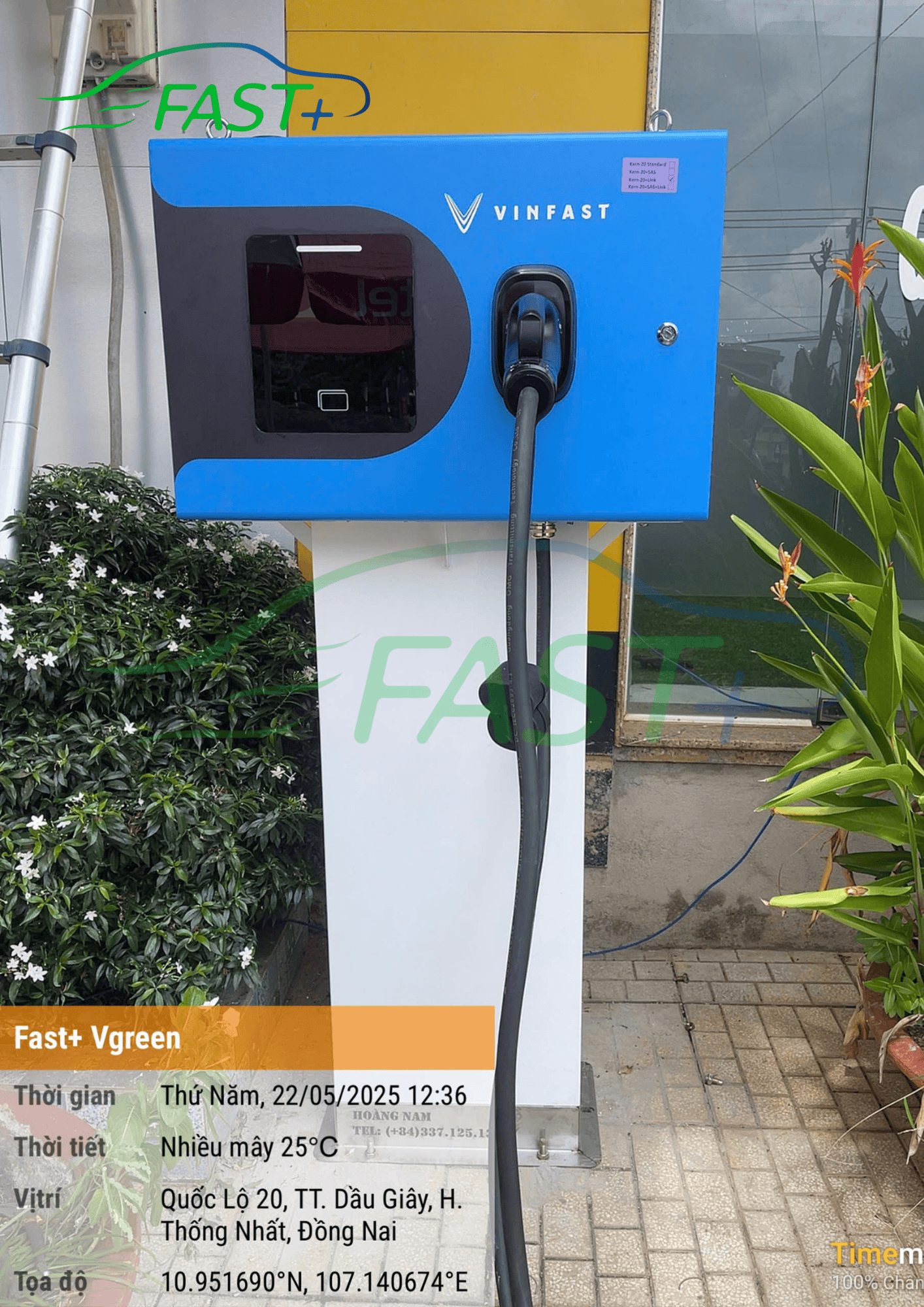 Trạm sạc DC20 Link ON Live ngày 22/05