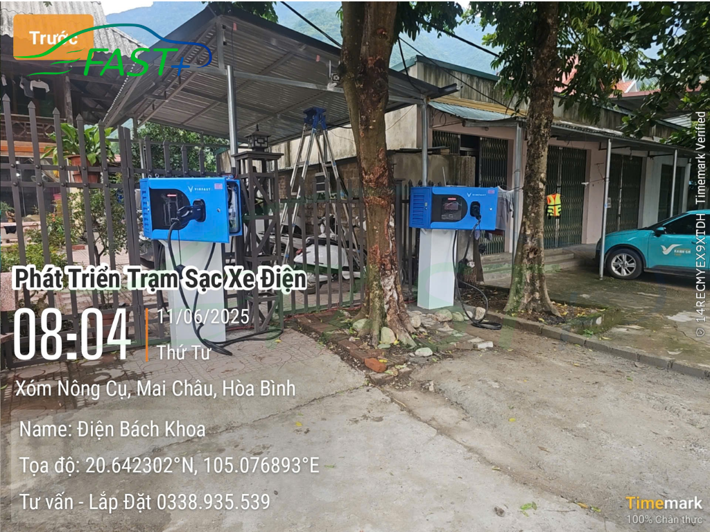 Trạm sạc DC ON Live ngày 11/6