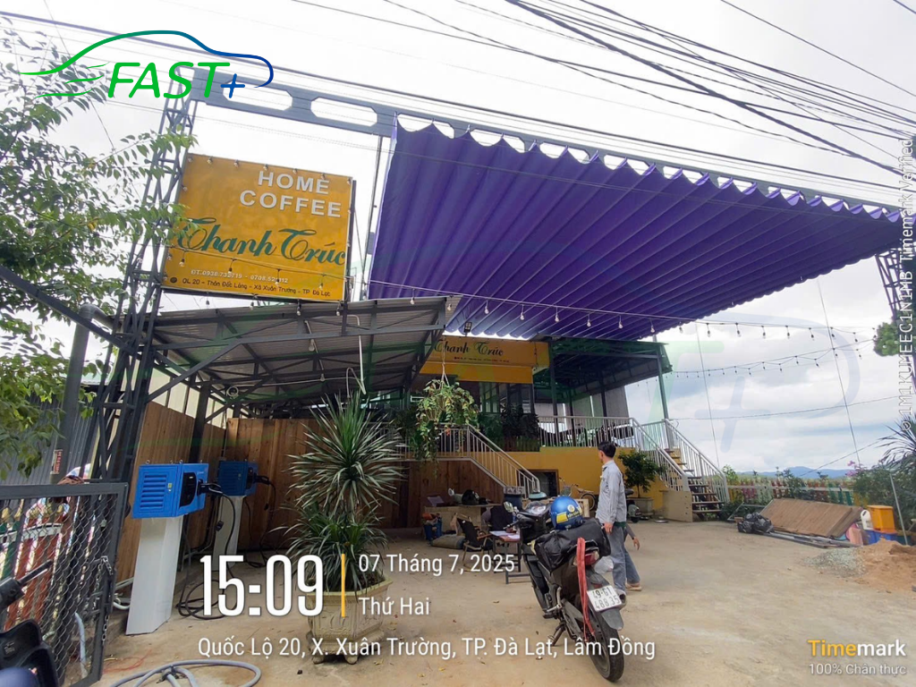 Trạm sạc DC ON Live ngày 7/7