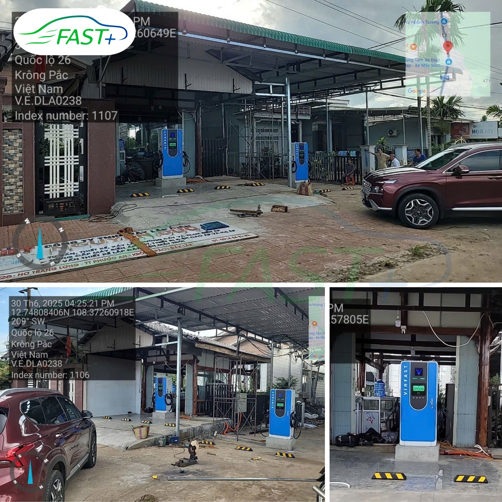 FAST+ HOÀN THIỆN LẮP ĐẶT 2 TRỤ SẠC 60KW TẠI KRÔNG PẮC – ĐẮK LẮK!