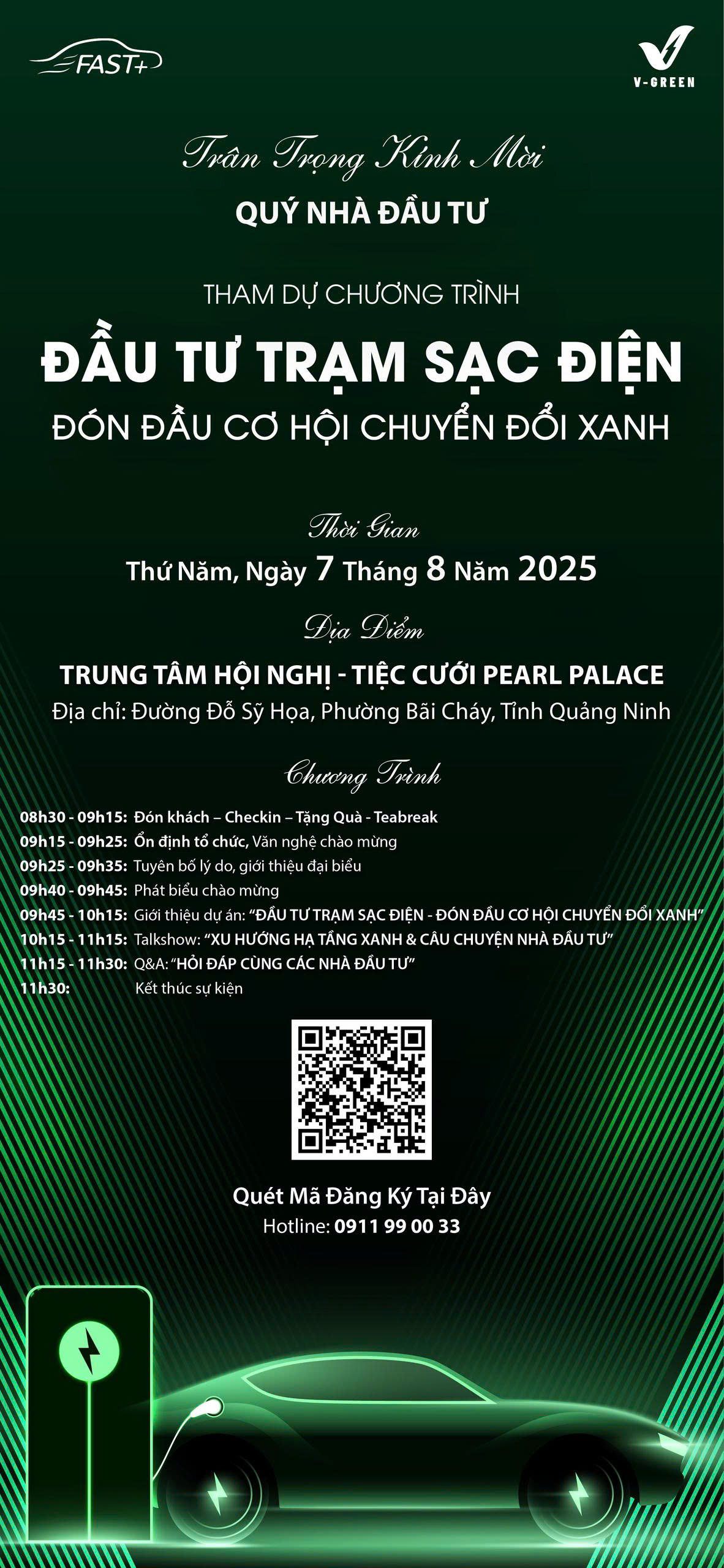 SỰ KIỆN ĐẦU TƯ TRẠM SẠC – ĐÓN ĐẦU CƠ HỘI CHUYỂN ĐỔI XANH TẠI QUẢNG NINH
