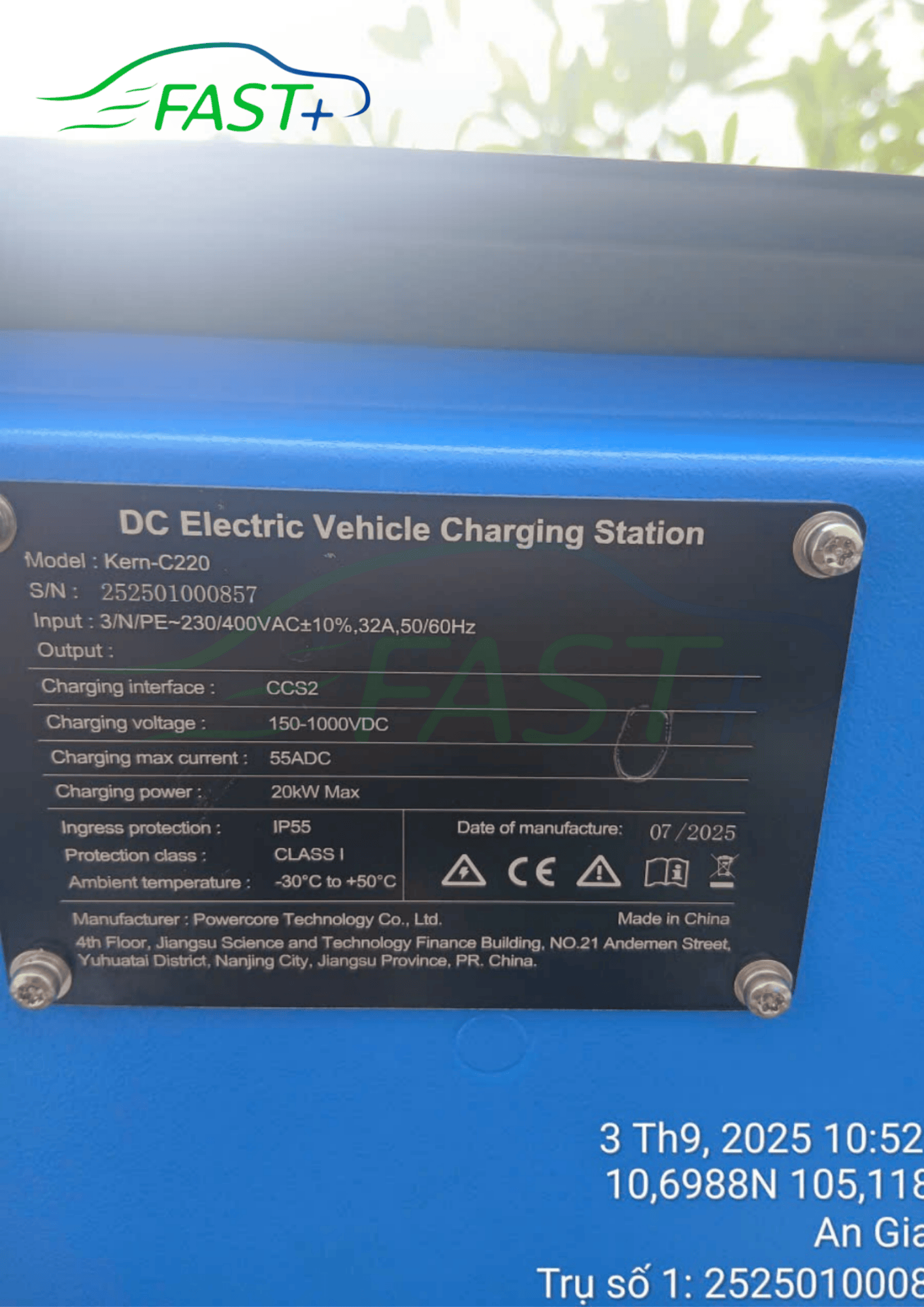 Trạm sạc DC ON Live ngày 3/9