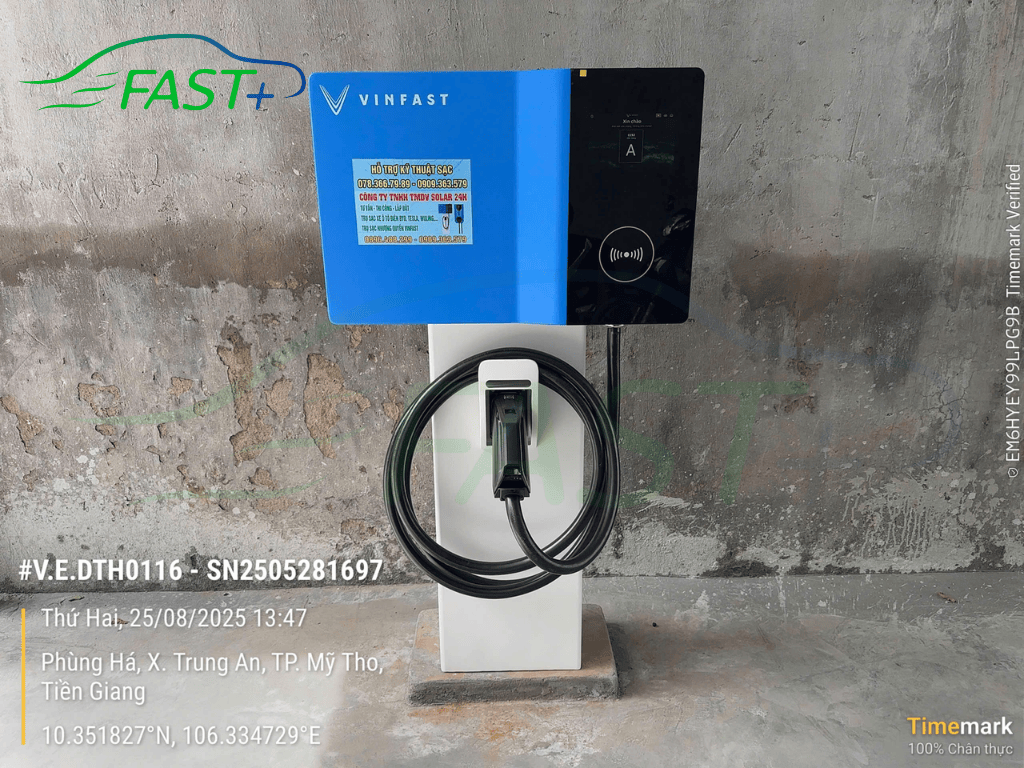 Trạm sạc DC ON Live ngày 25/8