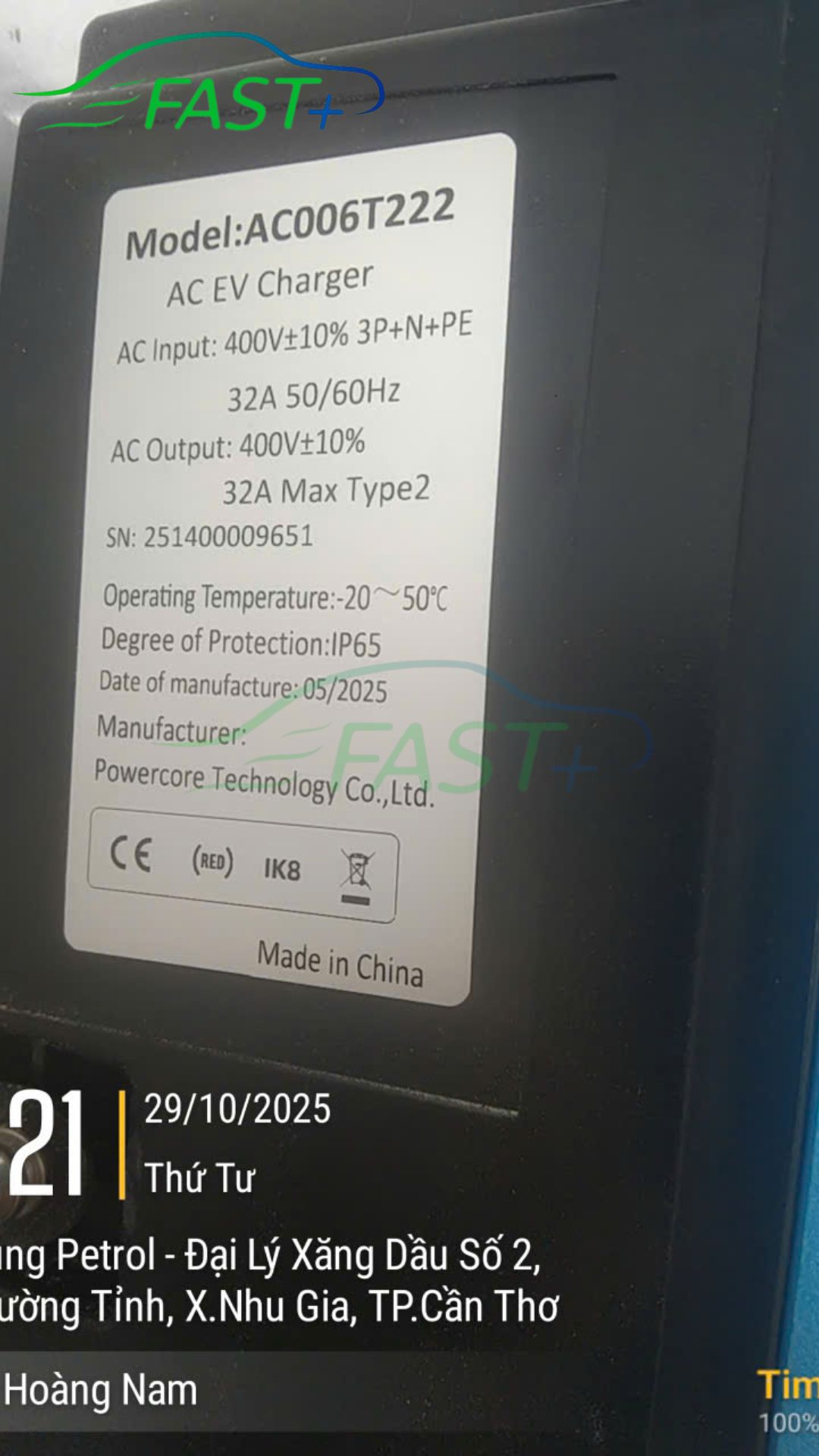 Trạm sạc ON Live ngày 29/10