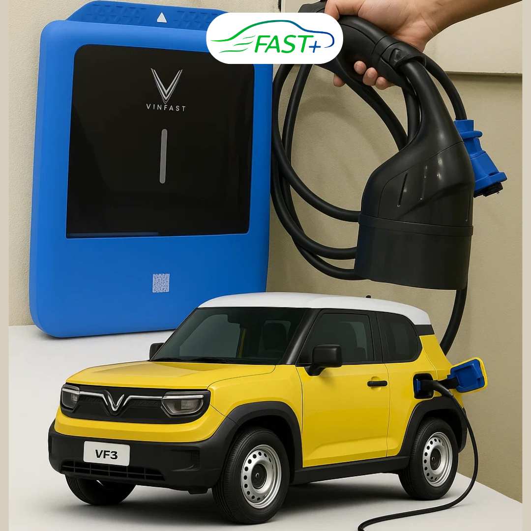 HOT: RA MẮT TRẠM SẠC NHƯỢNG QUYỀN DC 7KW CHO VF3