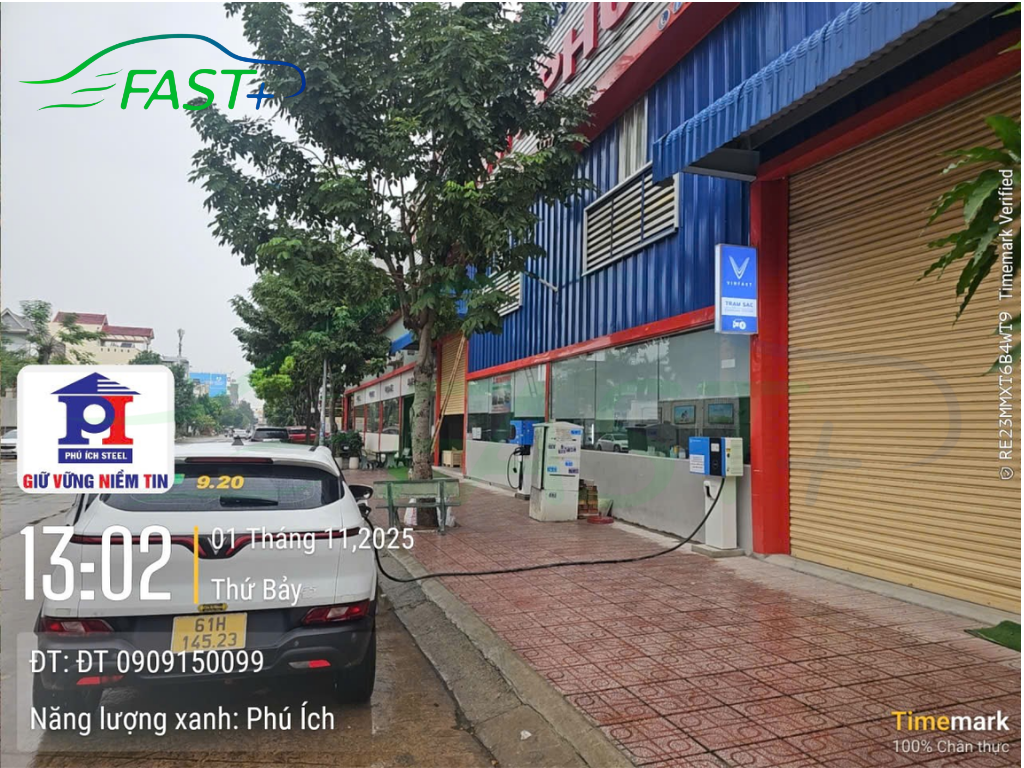 Trạm sạc DC ON Live ngày 02/11