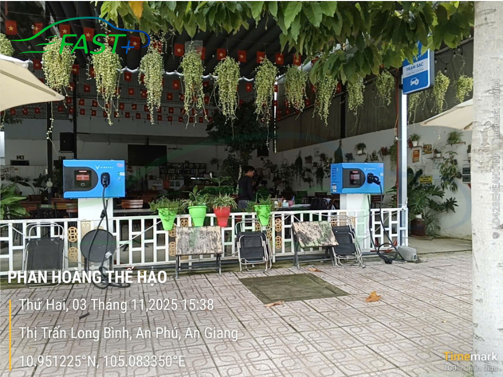 Trạm sạc DC ON Live ngày 04/11