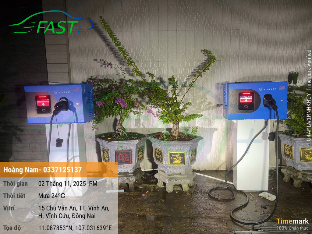 Trạm sạc DC ON Live ngày 05/11