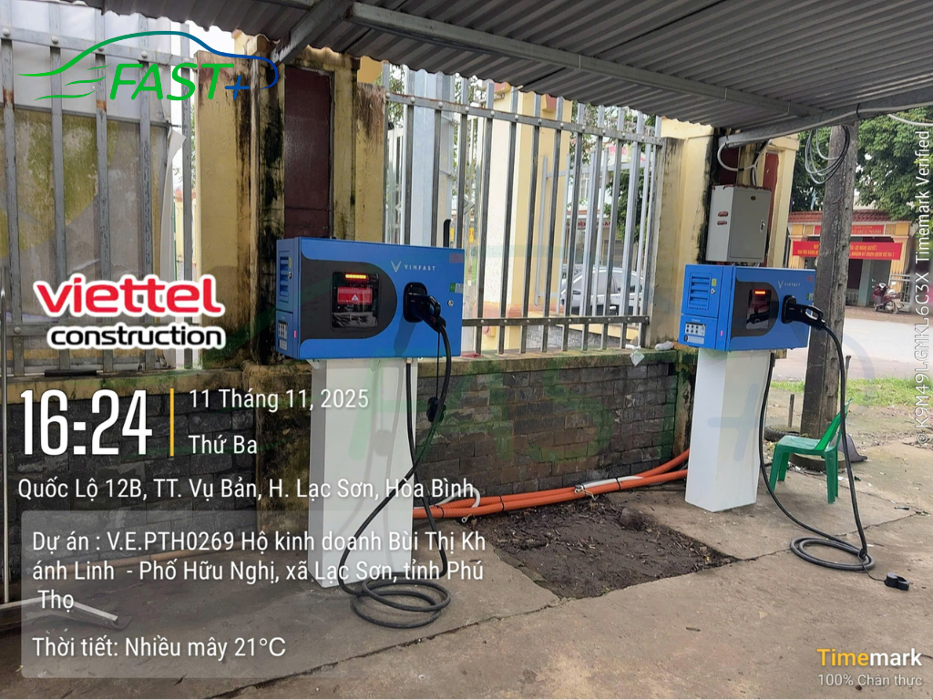 Trạm sạc DC ON Live ngày 12/11