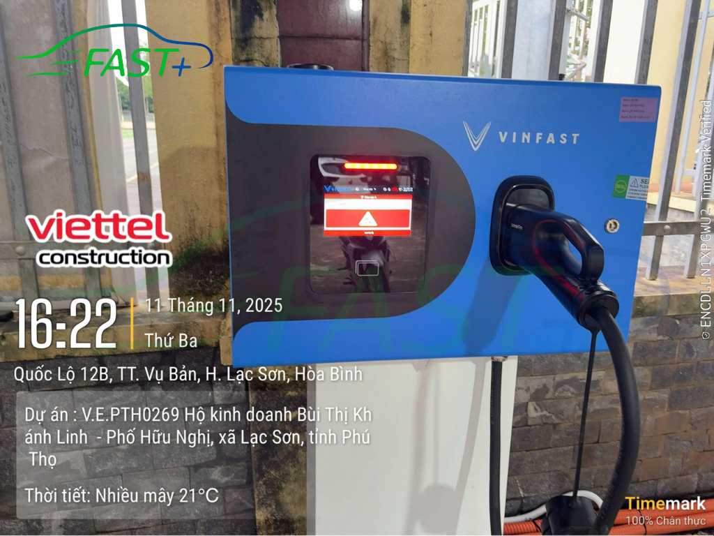 Trạm sạc DC ON Live ngày 12/11