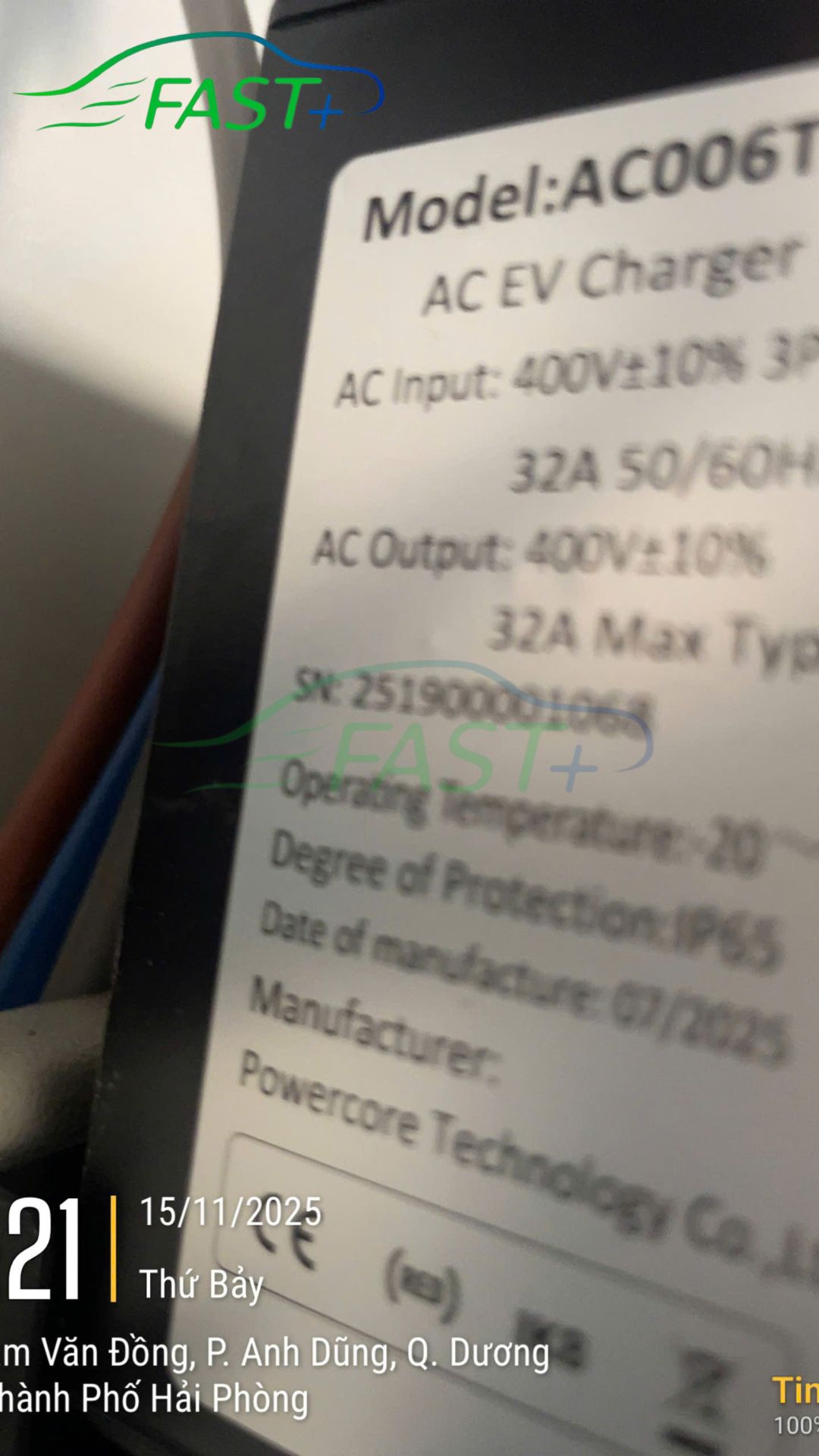 Trạm sạc ON Live ngày 15/11