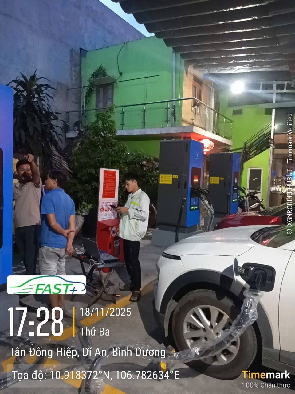 HOÀN THÀNH LẮP ĐẶT 03 TRỤ SẠC 120kW CHO HKD INTERNET ÁI VI – TẠI KCN TÂN ĐÔNG HIỆP, DĨ AN