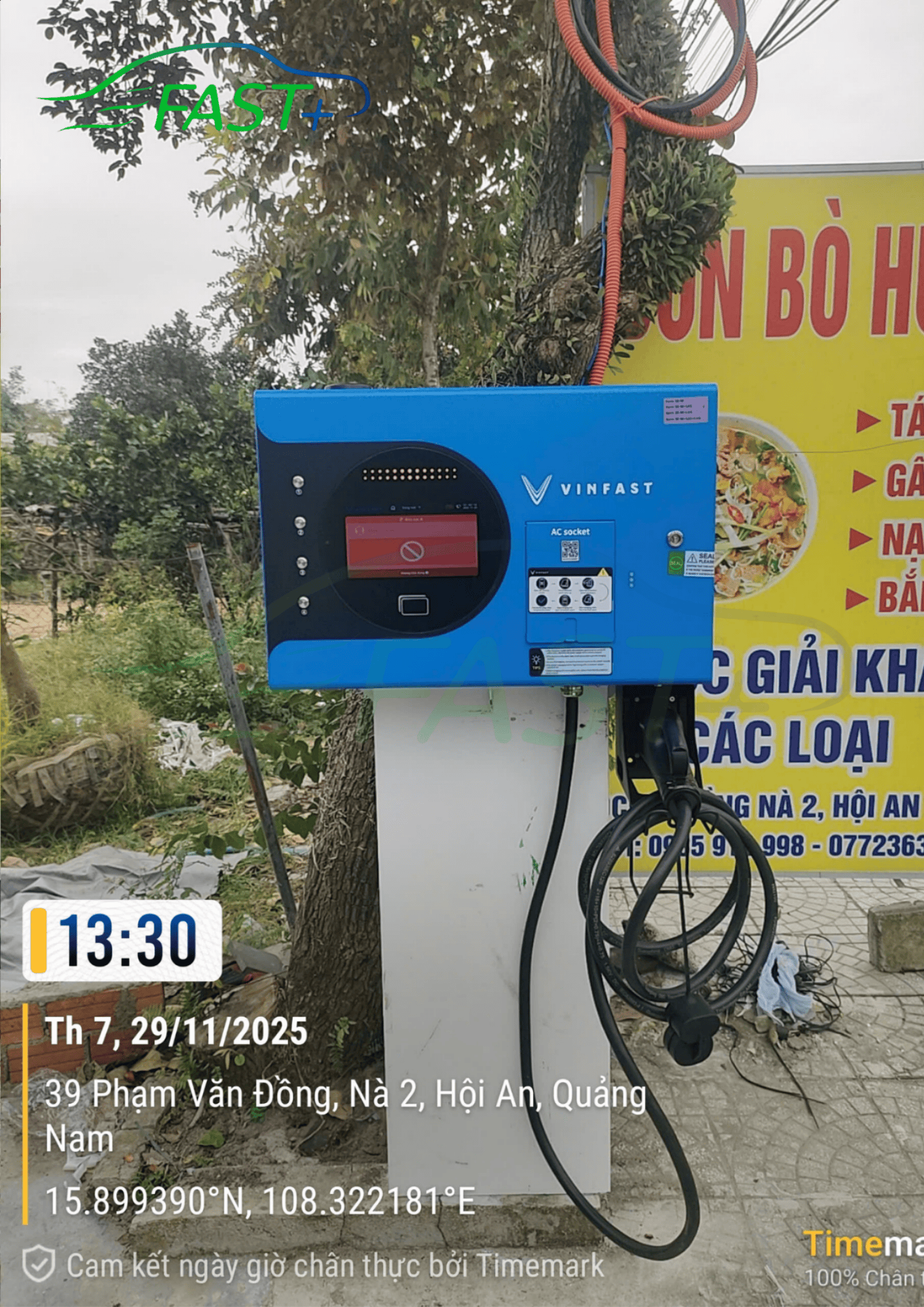 Trạm sạc DC ON Live ngày 29/11