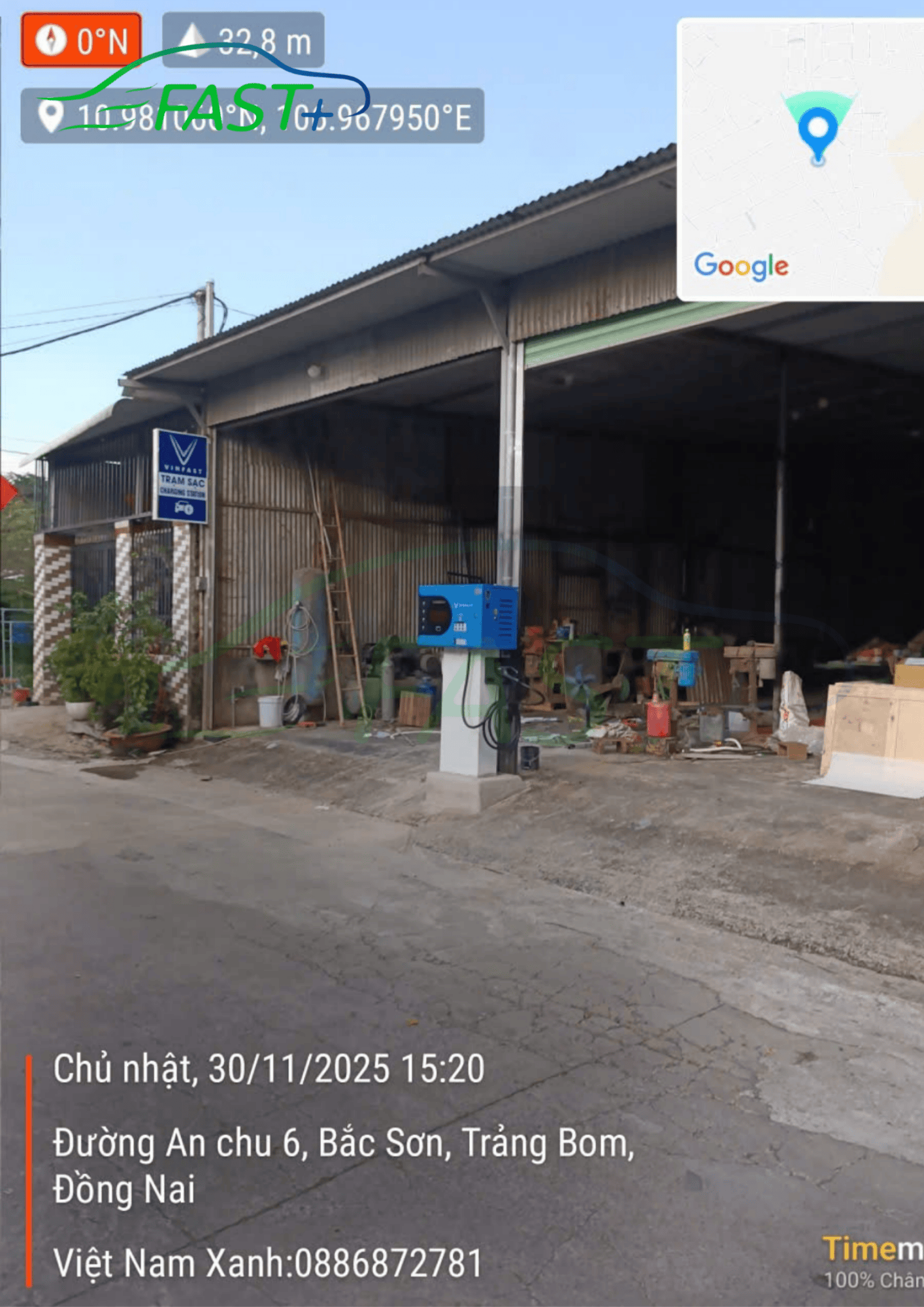 Trạm sạc DC ON Live ngày 01/12