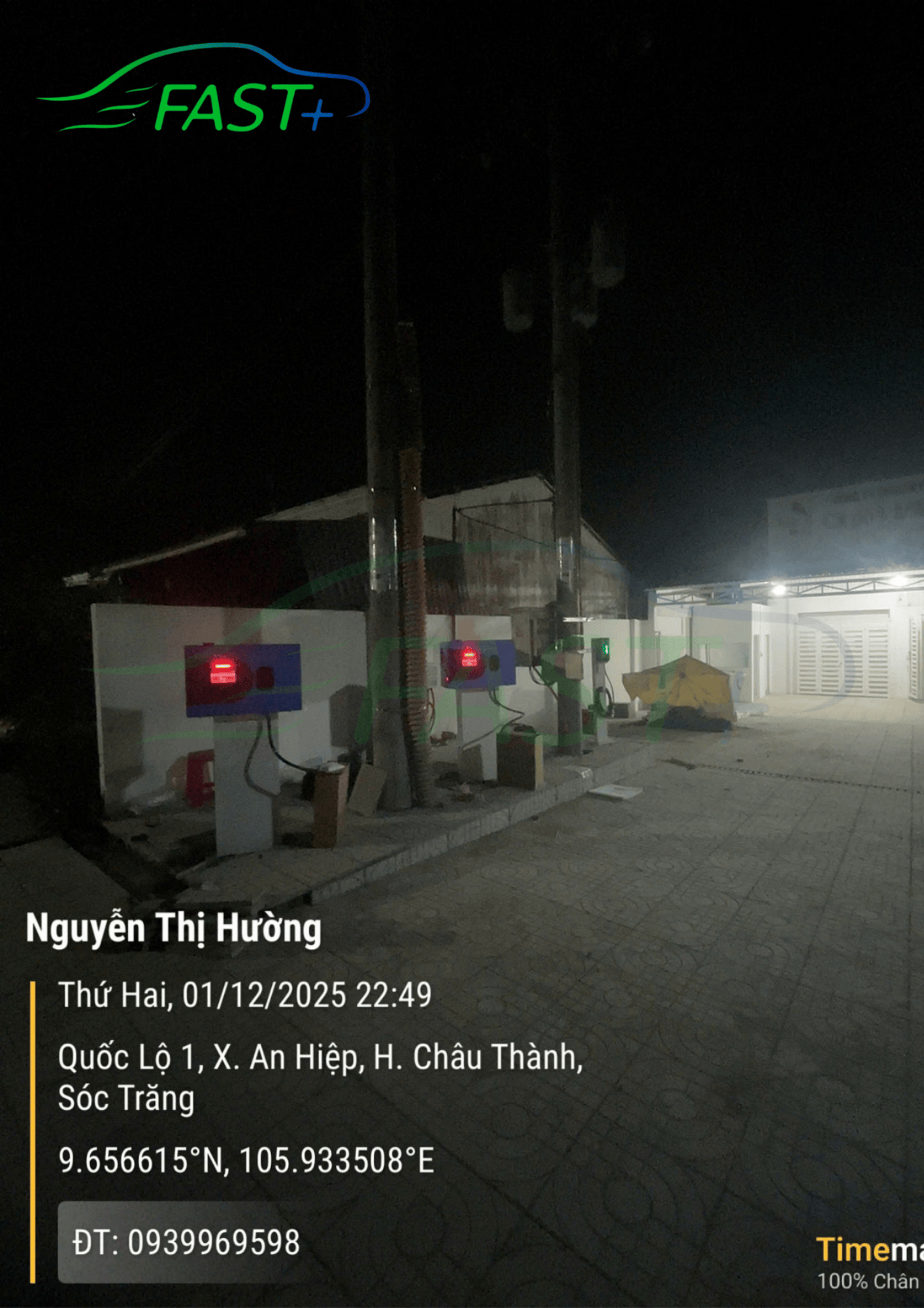 Trạm sạc DC ON Live ngày 02/12