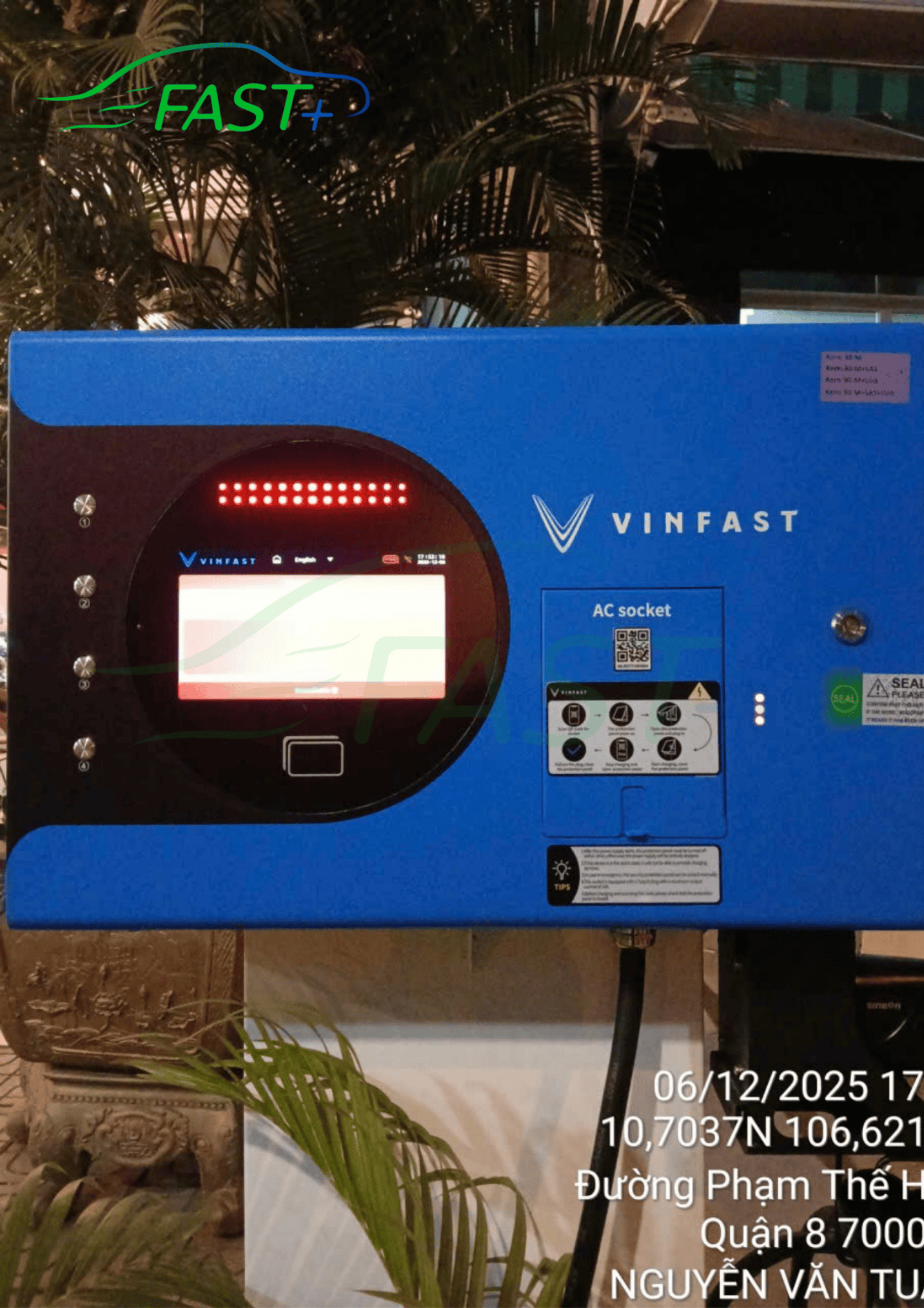 Trạm sạc DC ON Live ngày 09/12