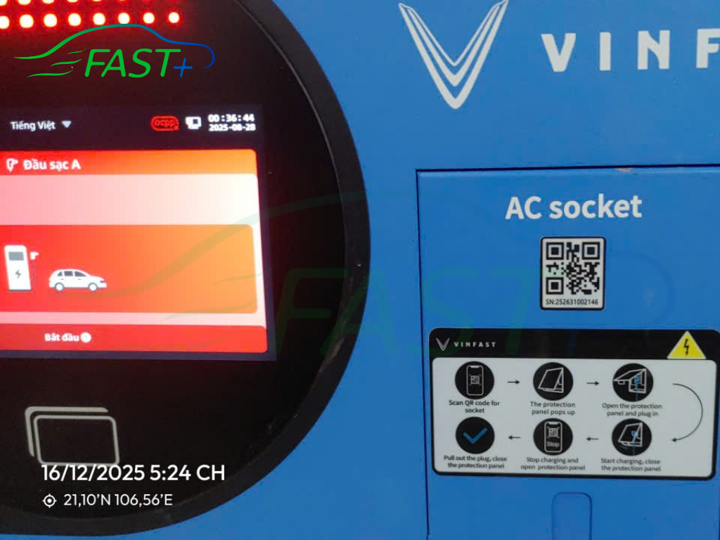 Trạm sạc DC ON Live ngày 18/12