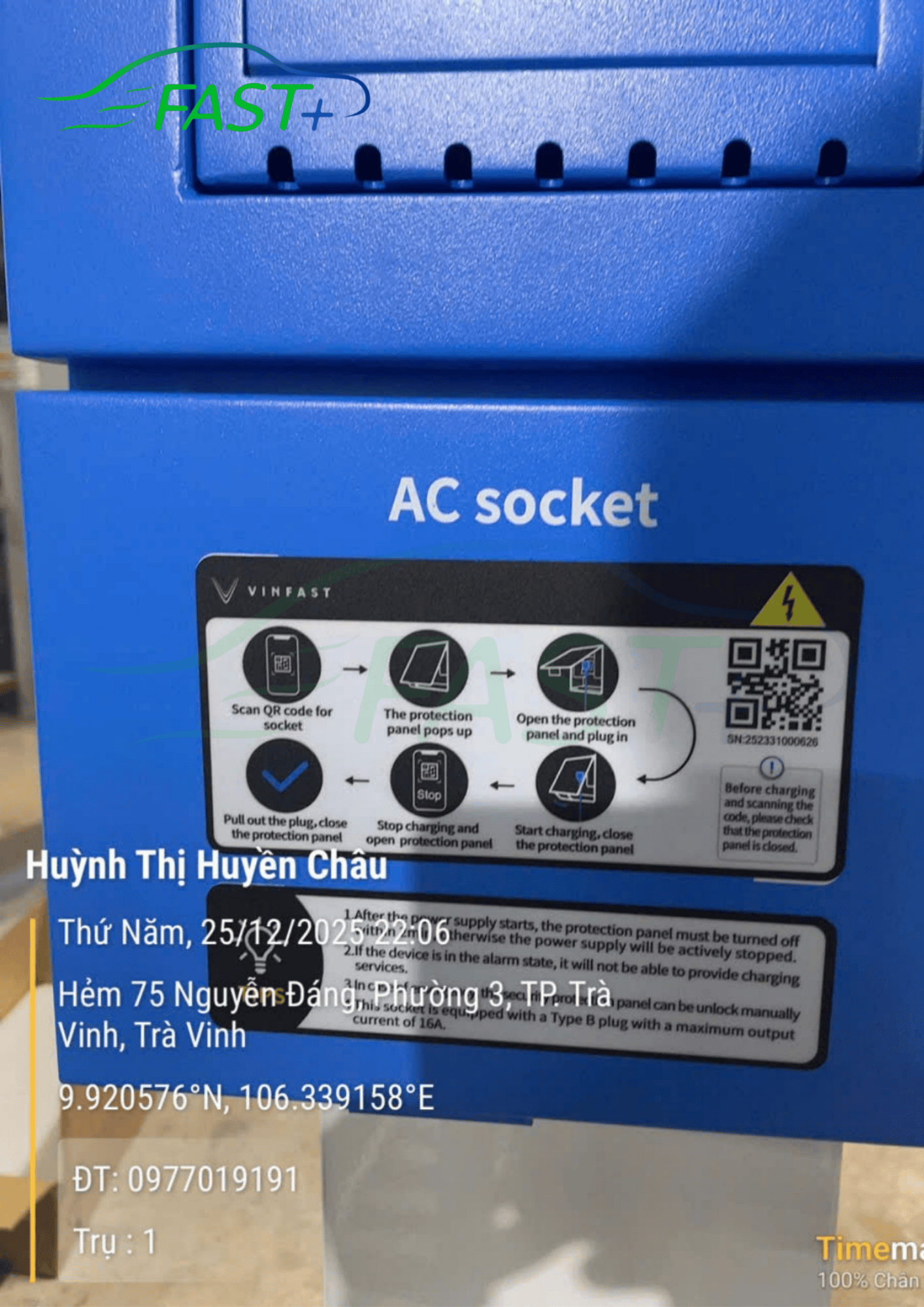 Trạm sạc DC ON Live ngày 30/12