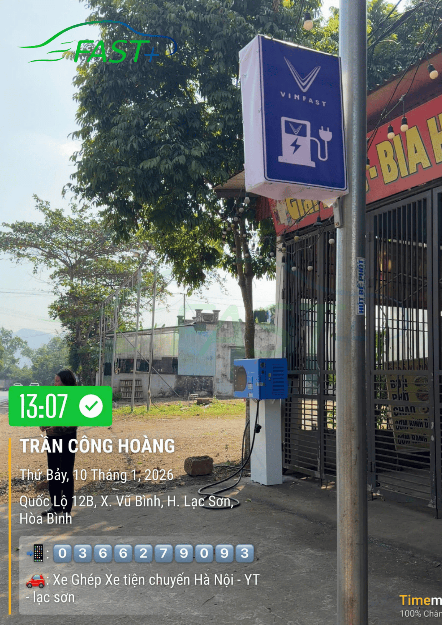 Trạm sạc DC ON Live ngày 9/1