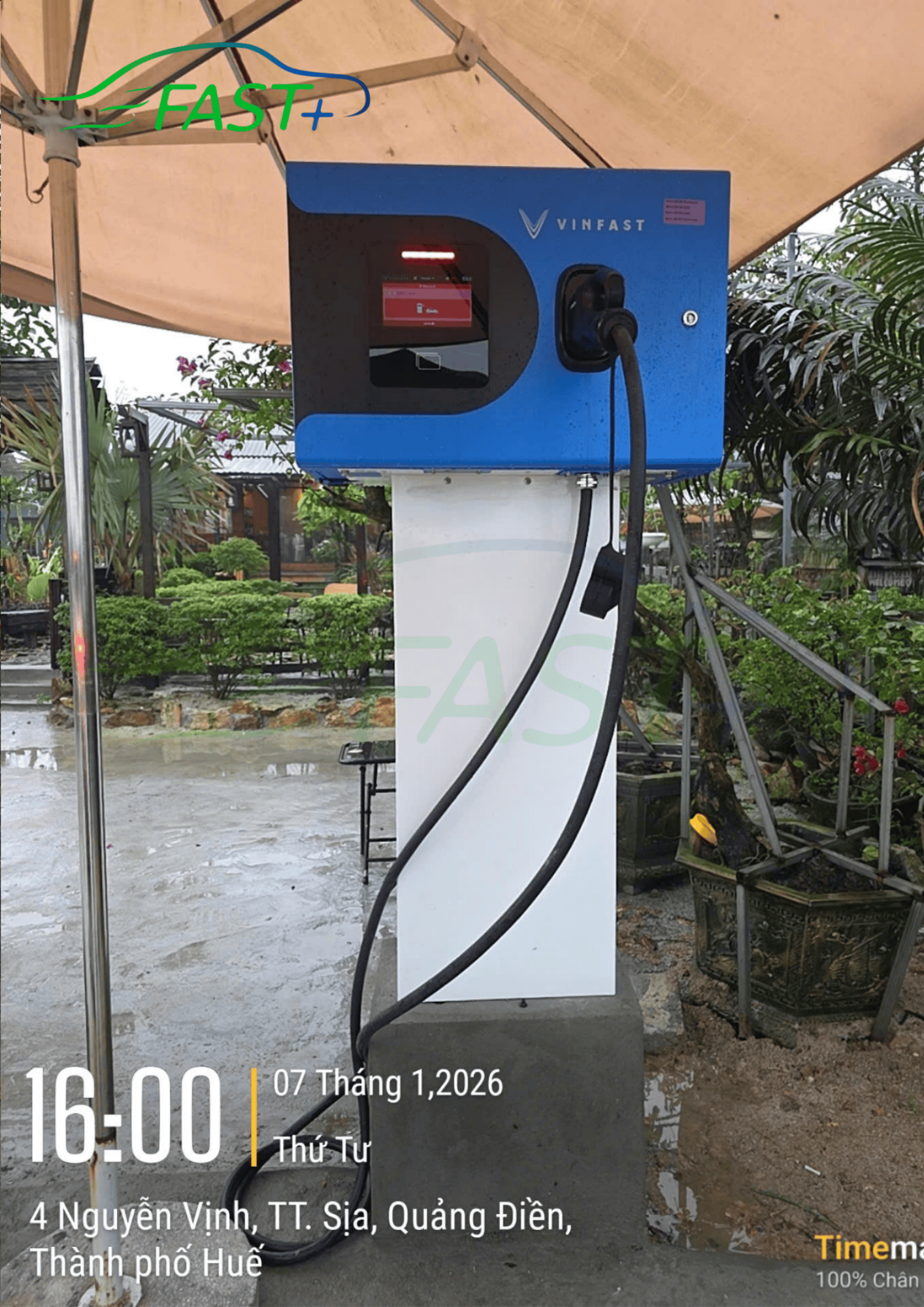 Trạm sạc DC ON Live ngày 12/1