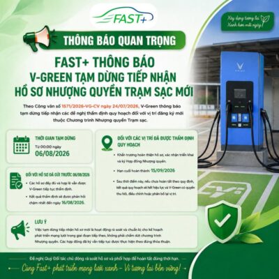 THÔNG BÁO: V-GREEN TẠM DỪNG TIẾP NHẬN HỒ SƠ MỚI TỪ 06/08/2026